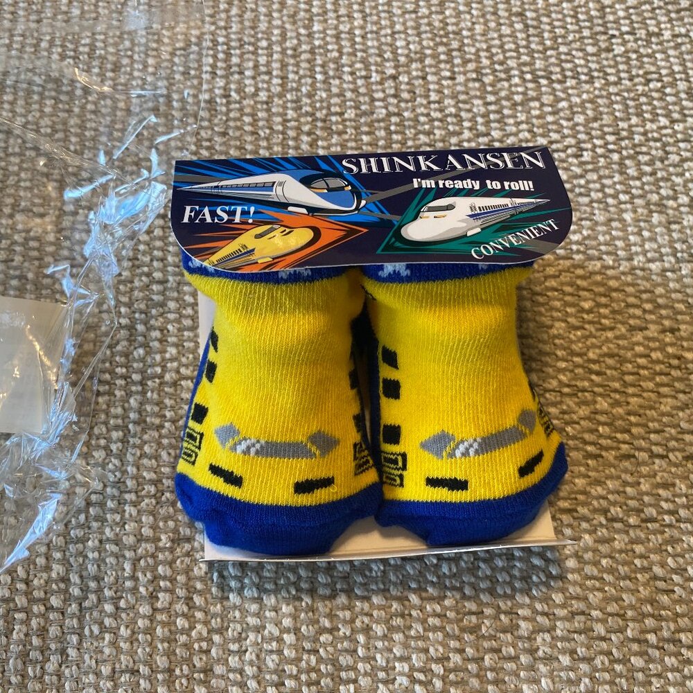 NWT Shinkansen (Bullet Train) Baby Socks